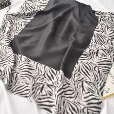 Fashion Zebra Leopard Prints Shawl Twill Animal Printing Scarf