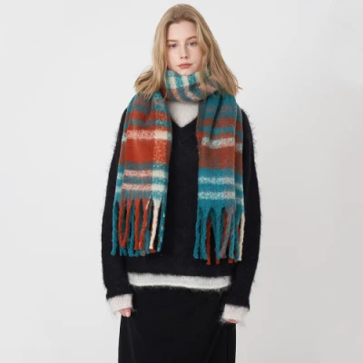 Men Women Cashmere Neck Plaid Fall Softest Classic Warm Winter Scarf