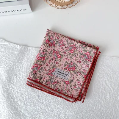 Silk Womens Classic Square Soft Solid Lightweight Oblong Floral Scarf