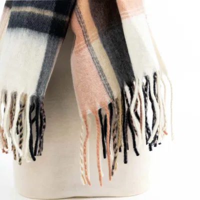 Home Rui Women Men Spring Fall Multi Woven Tassel Plaid Lattice Veronz Super Soft Classic Nova Scottish Large Cozy Oversize Cappa Tippet Turban Textural Scarf