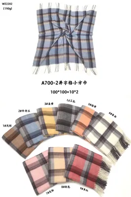 Factory Bulk Buy Woman Fall Warm Scarf Big Tartan Scarves Wrap