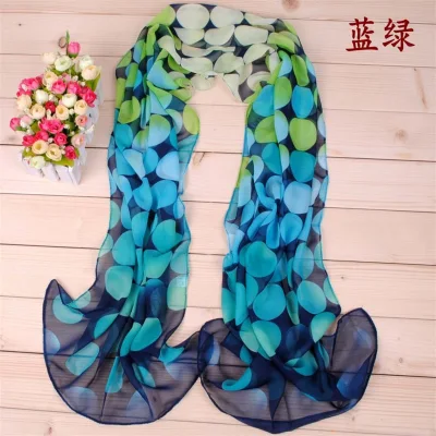 Fresh Patterns Paisley Printed Warm Silk Long Scarf for Women