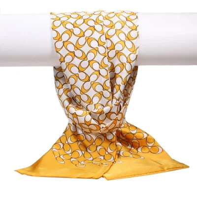 Factory Custom Luxury Prevent External Women&prime; S Printed Twill 100% Silk Long Neck Scarf