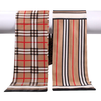Factory Wholesale Thin Polyester Scarf Ladies Tie Womens Spring Long Satin Scarf