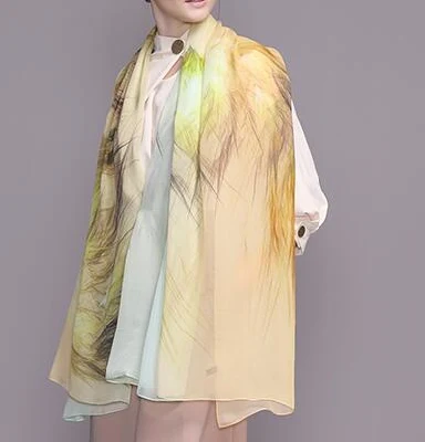 Custom Silk Chiffon Scarves Wholesale