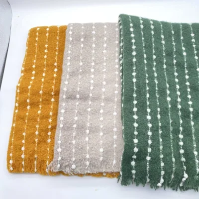 Shawl Hijab Pure Wool Star Pattern Fashion 2021 Muslin Women Hijab Designer Hair Custom Scarfs for Women