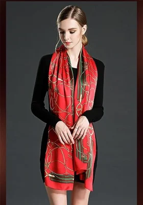 Custom Women Large Mulberry Silk Scarf Shawl Wraps