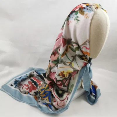 Wholesale New Print Pattern Women Long Fashion Satin Silk Scarf