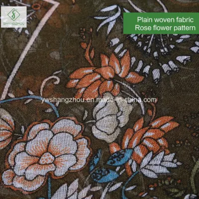 Hot Rattan Flower Printed Viscose Shawl Fashion Lady Scarf
