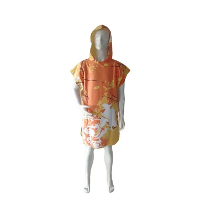 Changing Robe Adults Hooded Poncho Towel Beach Surf Poncho Microfiber Poncho