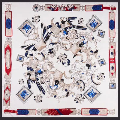 Wholesale OEM Cheap Custom Printed Polyester Satin Bandana Lady Silk Scarf for Women