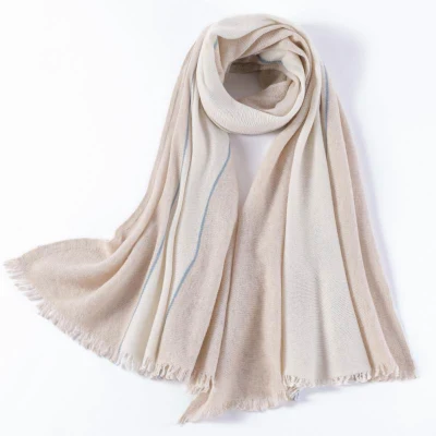  Wholesale Winter Chunky Wool Scarf with Solid Color for Ladies