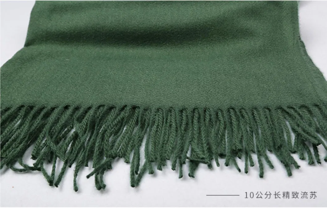 OEM 70X180cm Winter Thermal Cashmere Scarves Imitation Wool Scarves