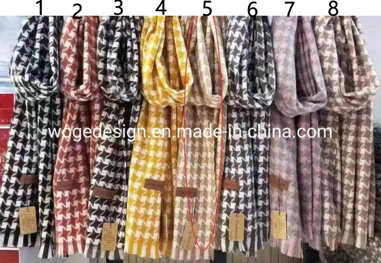 Hot Sold Manufacturer Bulk Buy Factory Ladies Plaid Star Long Wrap