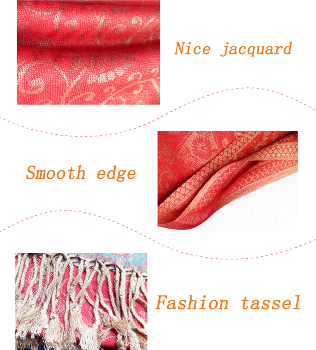 Custom Design Printed Polyester Woven Scarf for Female with Leopard Print