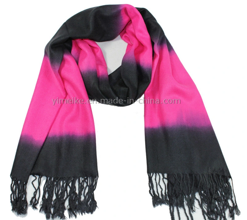 Fashion Two-Tone Pashmina Shawl Wrap Stock (YMKPS03)