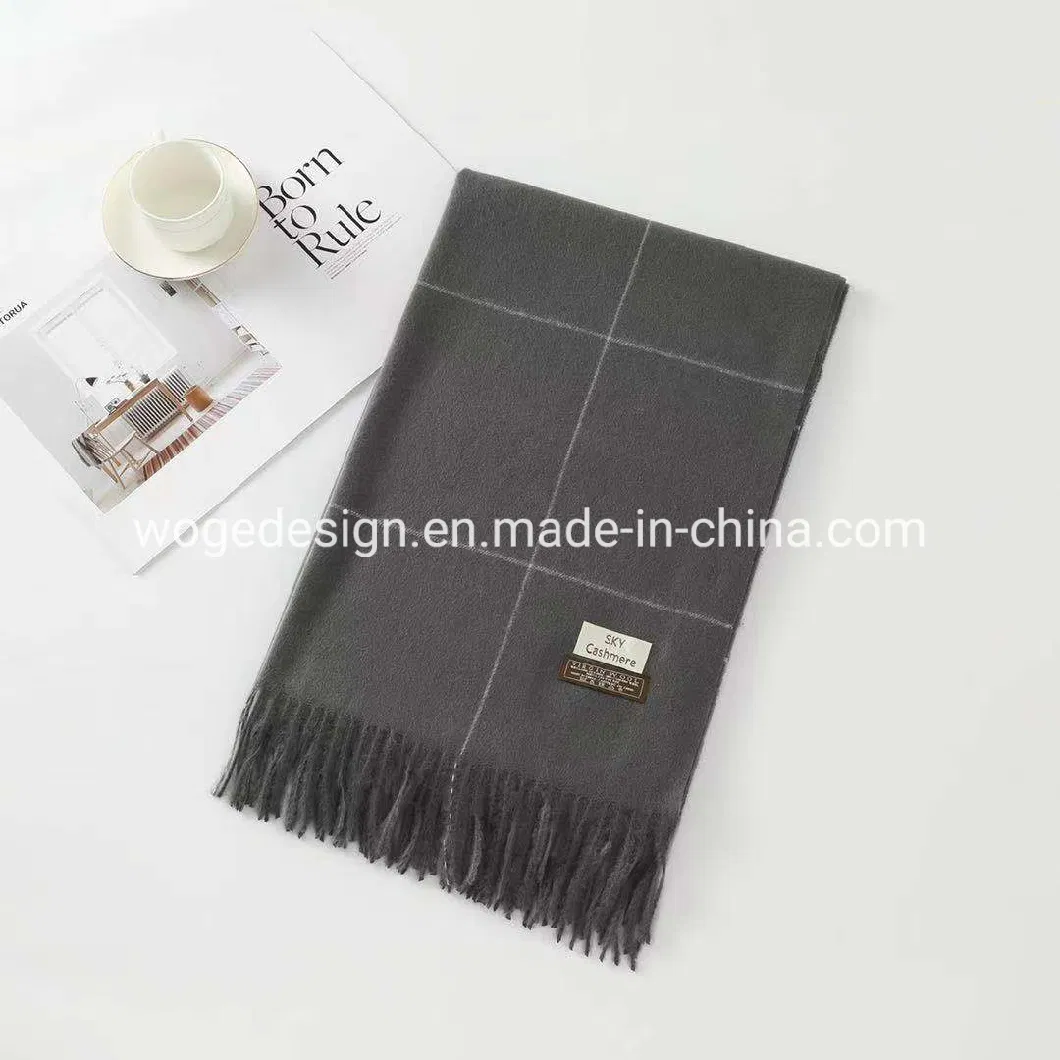 New Designer Wholesale Prime Lady Men Unisex Wool Plaid Winter Scarf Shawl