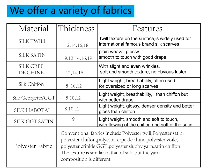 Custom Print Private Label Ladies Silk Scarf Head Scarf High Quality Factory Direct Silk Scarf Sales
