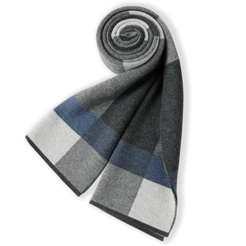 Wholesale Soft Chunky Men&prime; S Merino Wool Long Scarf