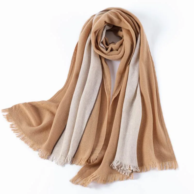 Wholesale Winter Chunky Wool Scarf with Solid Color for Ladies