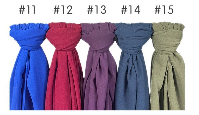 80colors Silk Like Head Women&prime;s Fashion Hair Wrapping Sleeping Hijab Muslim Scarf