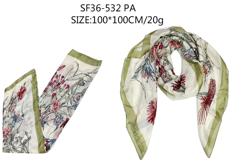 Real Silk Head Wrap Long Hair Light Scarf OEM Produce Customized Design Printed Promotional