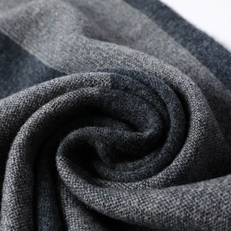 Winter Chunky Soft Warm Man 100% Merino Wool Scarf