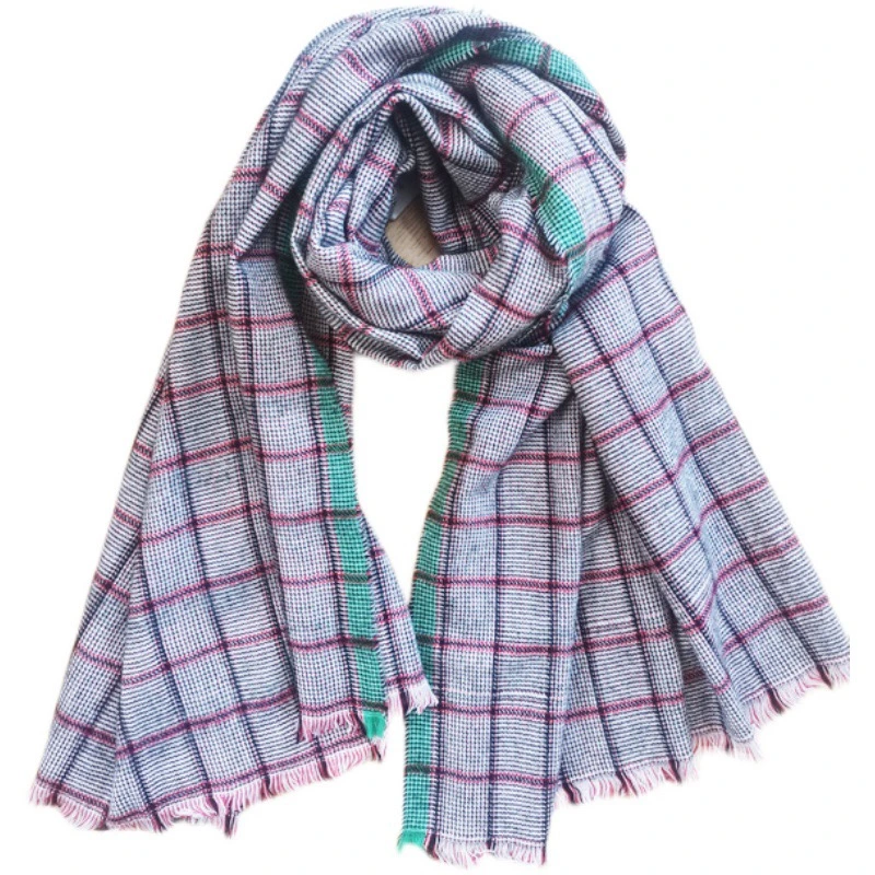 Winter Scarf for Women Tartan Plaid Wool Scarves