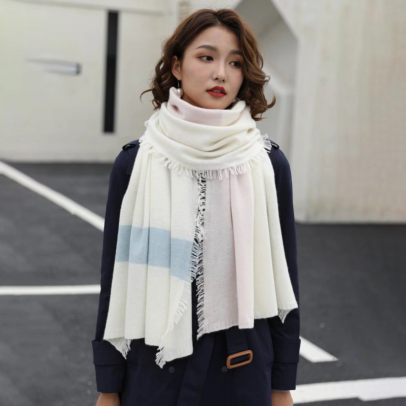 OEM Fashion Chunky Women 100% Merino Wool Scarf