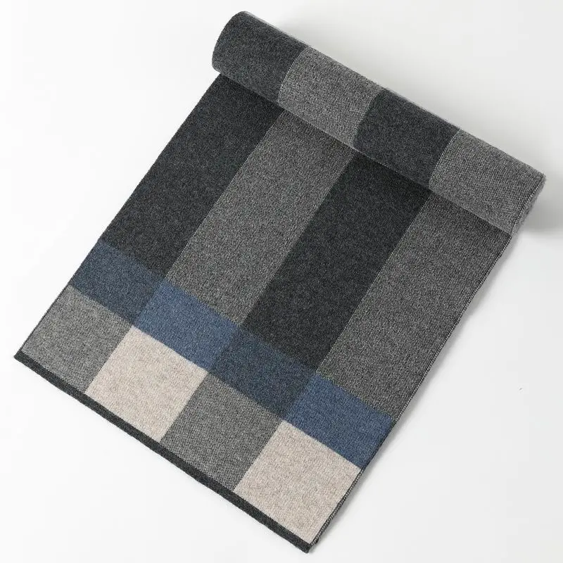 Wholesale Soft Chunky Men&prime; S Merino Wool Long Scarf