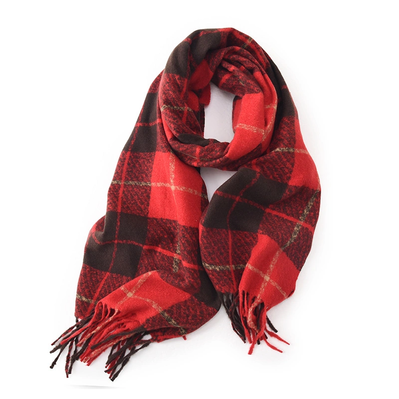 Amazon Wholesale Warm Soft Neck Scarves Shawl Blanket Cashmere Winter Scarf