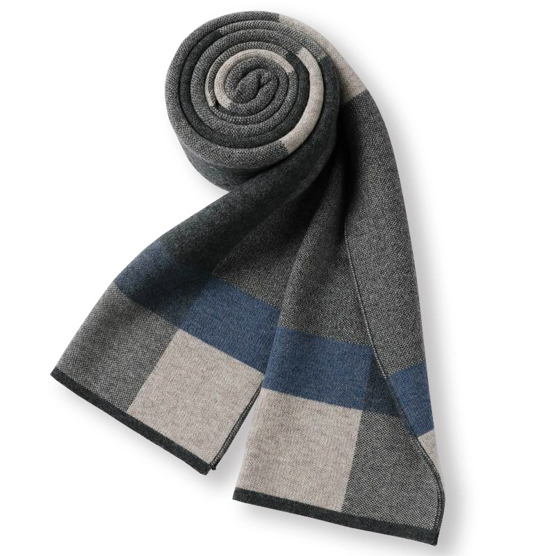 Wholesale Soft Chunky Men&prime; S Merino Wool Long Scarf