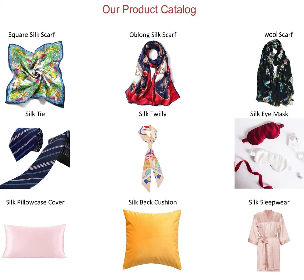 Custom Women Fashion Digital Print Silk Scarf