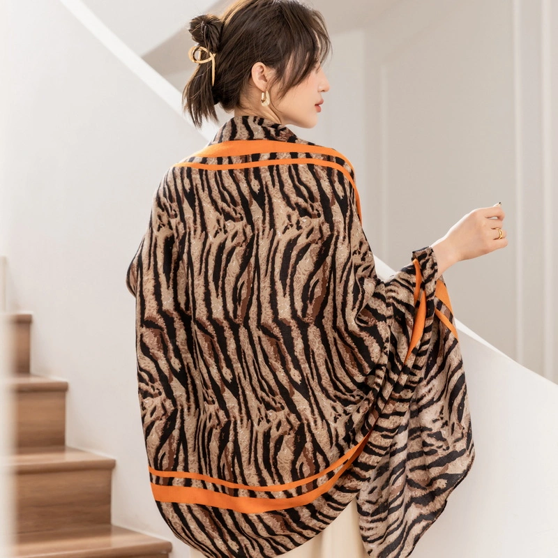 Wholesale Oversized Spring Leopard Print Scarf for Ladies