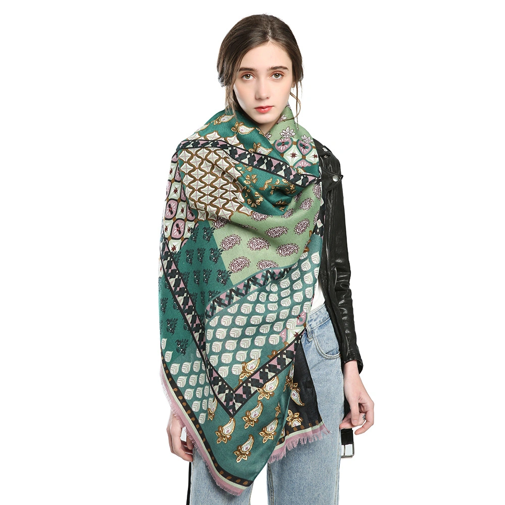 New Lady Scarf Bronzing Printing Long Scarf Shawl