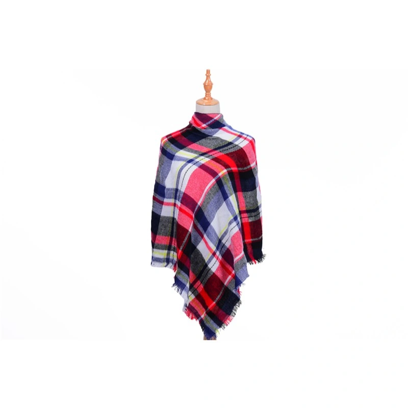 Knitted Spring Winter Women Scarf Plaid Warm Cashmere Scarves