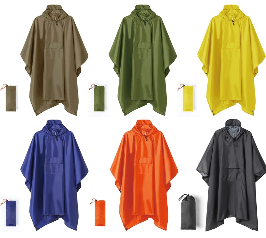 Lightweight Raincoat Adult Hooded Poncho