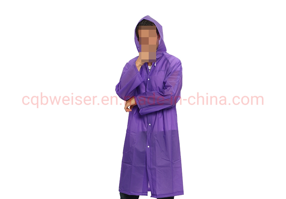 2022 Hot Sale Non-Disposable Emergency PE/EVA Rainwear Rain Coats Poncho