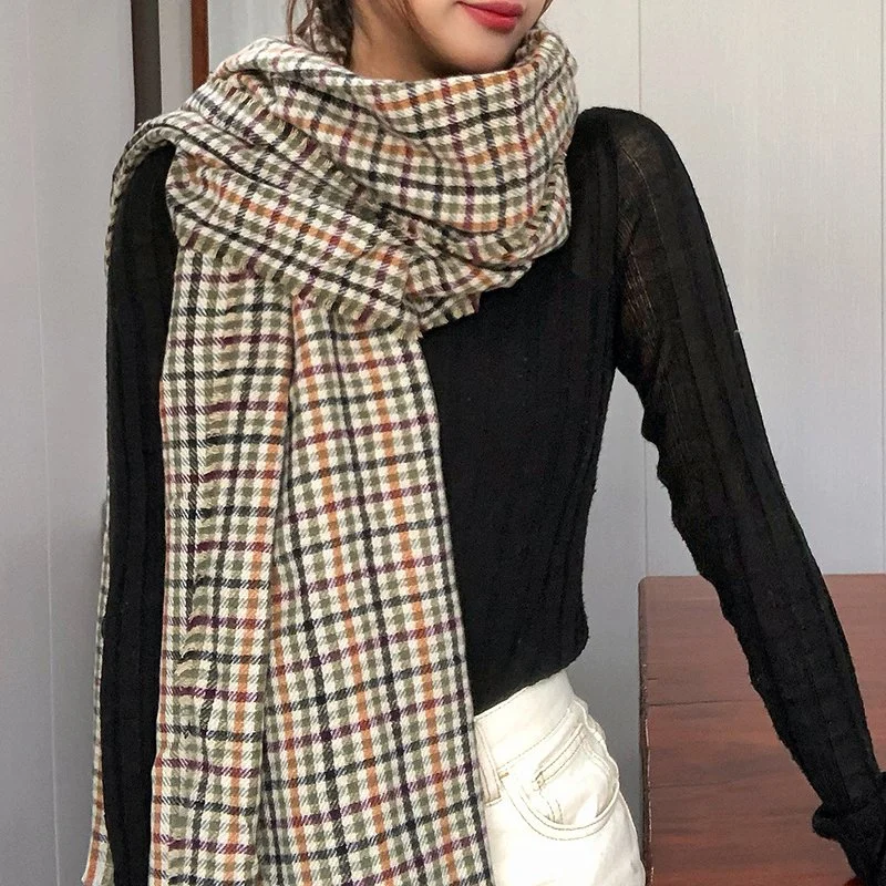 Polyester Women Custom Design Autumn Fashion Warm Winter Soft Long Scarf