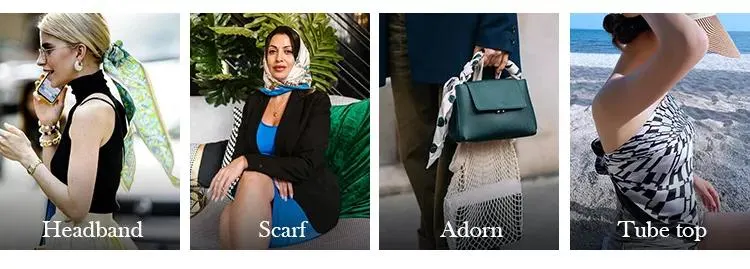 80X180cm Printed Elegant Fashion Silk Scarf Shawls Silk Hijab Head Scarf Long Scarf