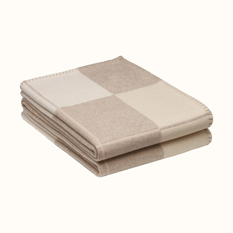 Thick Blanket Crochet Soft Shawl Warm Plaid Sofa Bed Fleece Knitting Cape