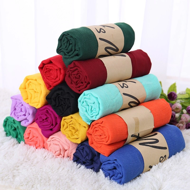 Luxury Brand Women Scarf Cotton Hijab Scarf Pashmina Lady Shawls