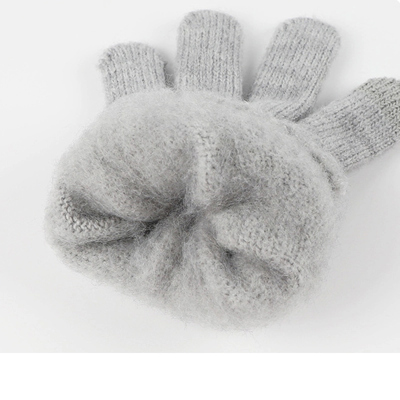 Wool Warm Custom High Quality Knitted Beanie Hat Scarf Glove Set