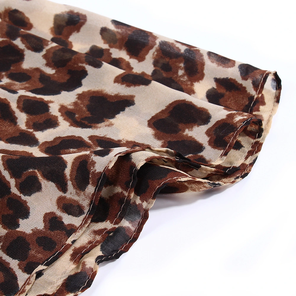 Women&prime;s Lightweight Floral Print/Solid Color Mixture Shawl Scarf