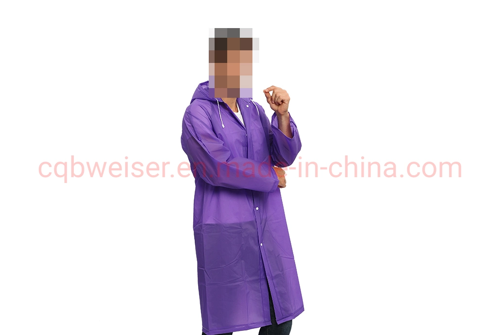 2022 Hot Sale Non-Disposable Emergency PE/EVA Rainwear Rain Coats Poncho