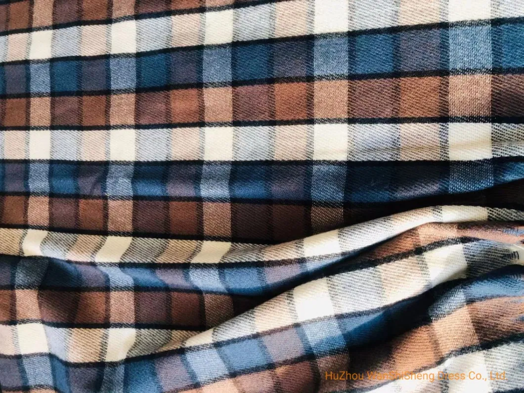 Super Soft Fashion Polyester Check Pattern Light Brushed Warm Scarf /Poncho/Ruana/Shawl