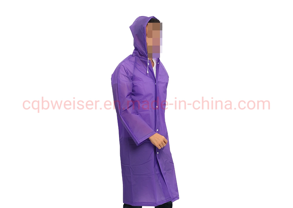 2022 Hot Sale Non-Disposable Emergency PE/EVA Rainwear Rain Coats Poncho