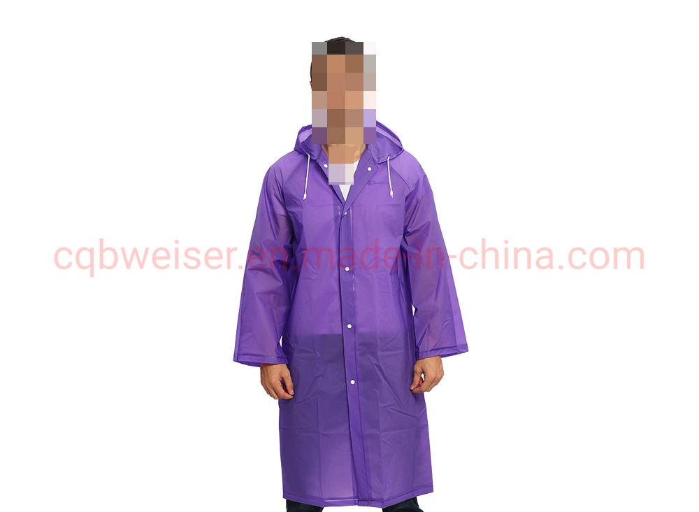 2022 Hot Sale Non-Disposable Emergency PE/EVA Rainwear Rain Coats Poncho