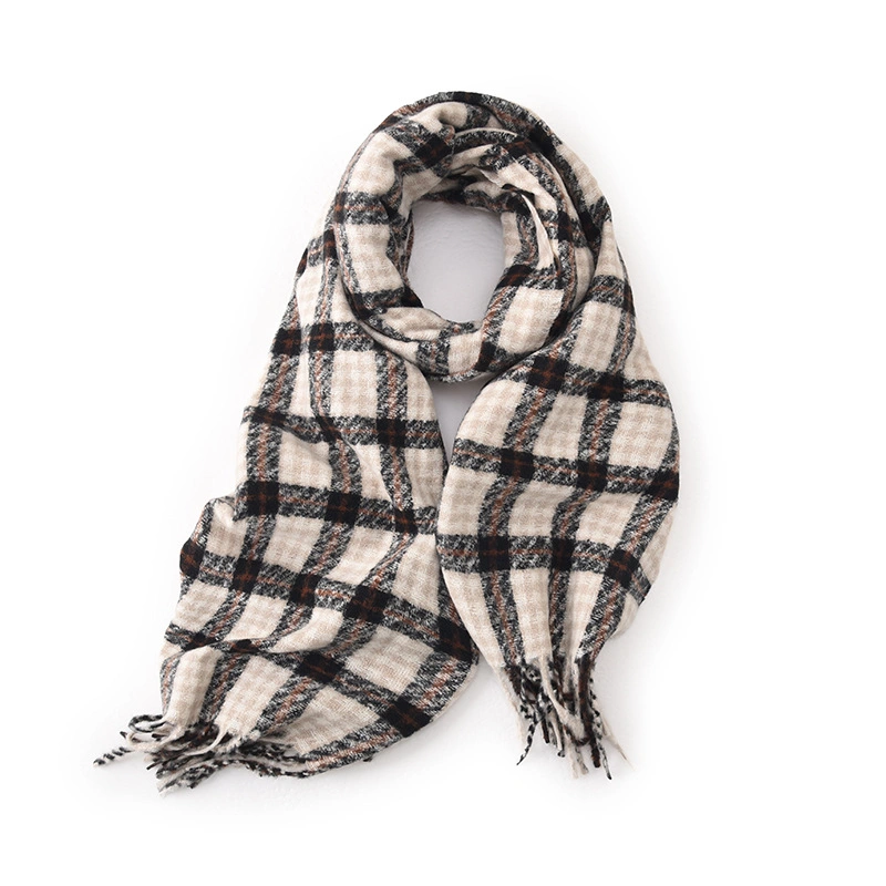 New Design Checked Oversize Blanket Thicken Plaid Scarves