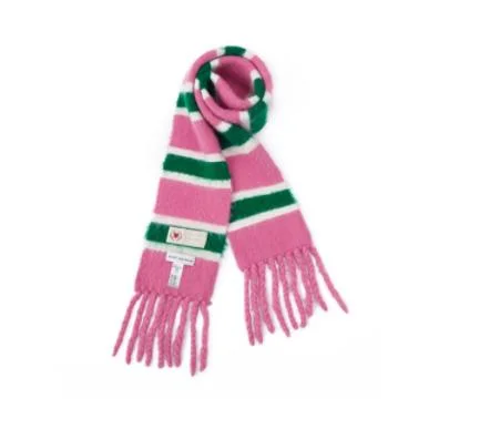 Coloured Striped Scarf Tassels Winter Autumn Fashion Colorful Collocation Winter Warm Scarf